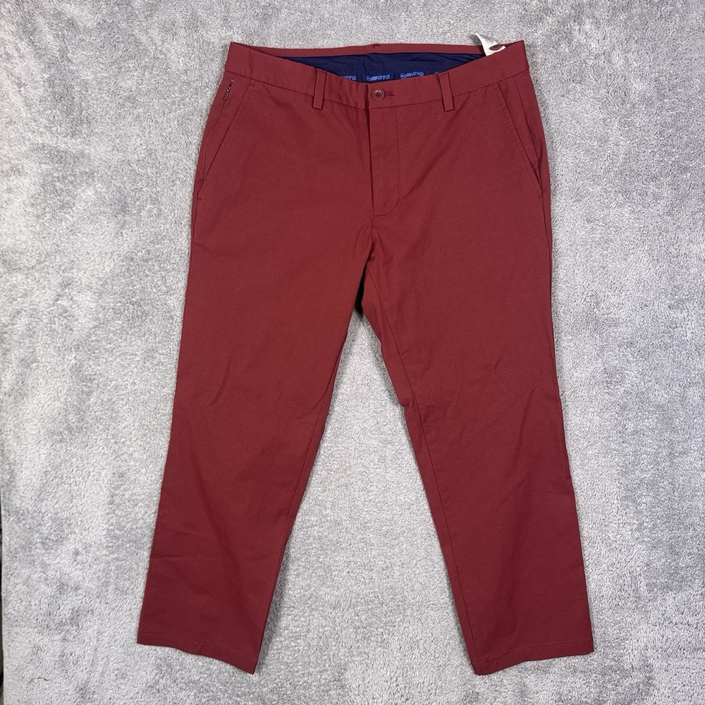 Vineyard Vines OTG‎ Pants Mens 34x26 Red On The Go Pant Performance Golf Flex